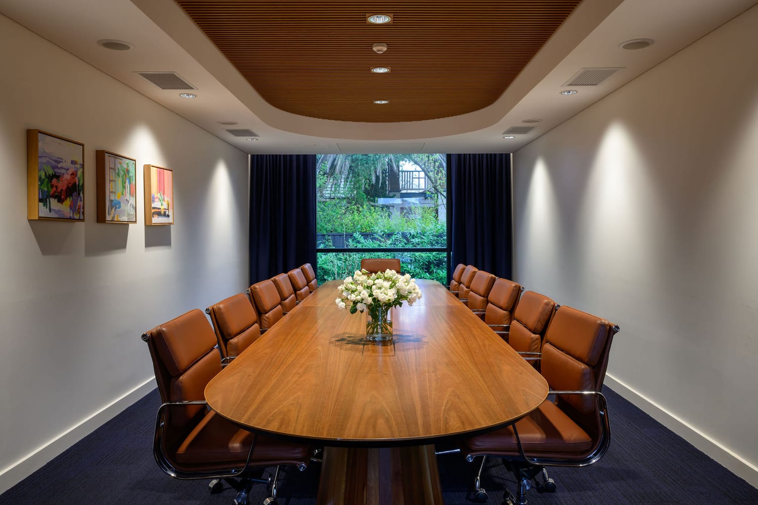 The Lamrock Room executive boardroom at Yallungah Boutique Hotel